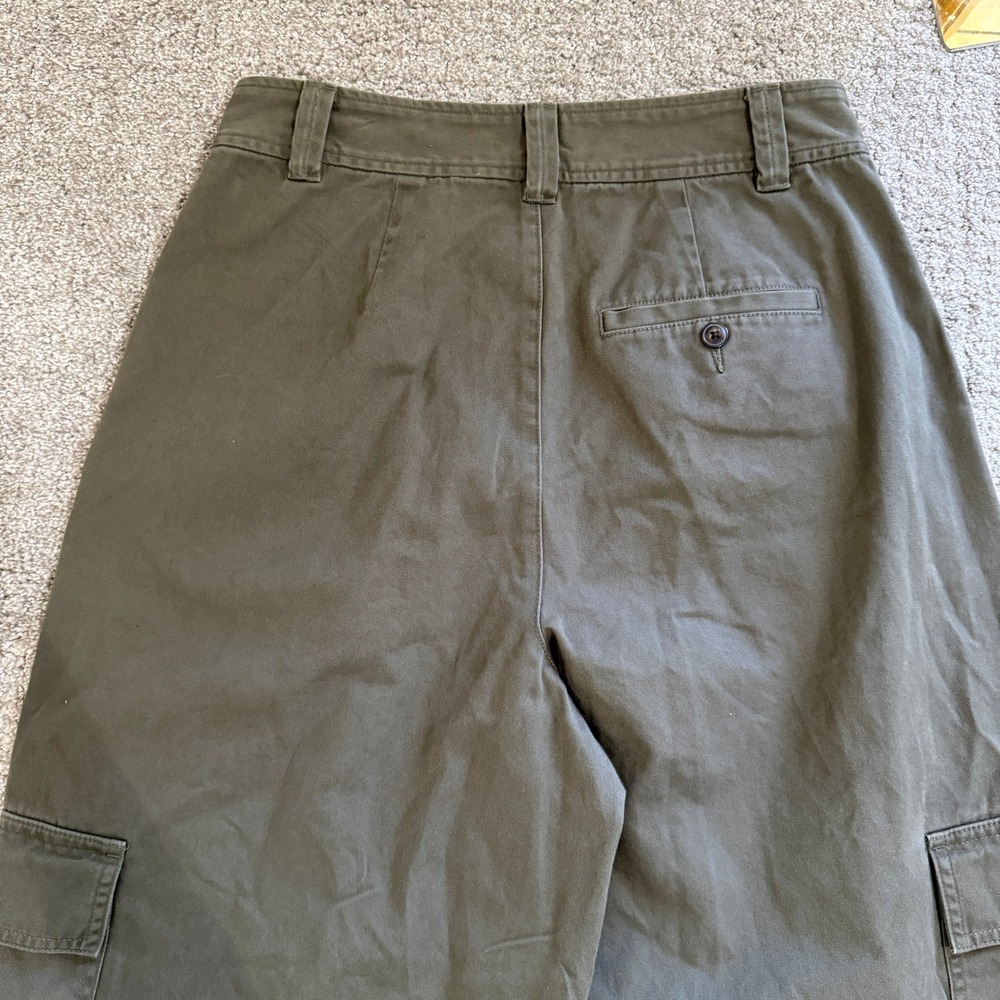 Madewell Harlow Wide Leg Cargo Pant Olive Green Sz 6 Utility Army Gorpcore Chic - Picture 14 of 14